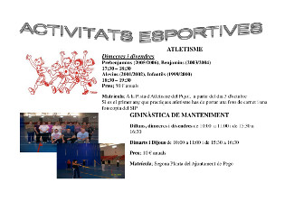 Activitats esportives 2012