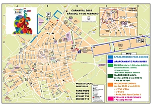 Planol zones habilitades aparcament 2015