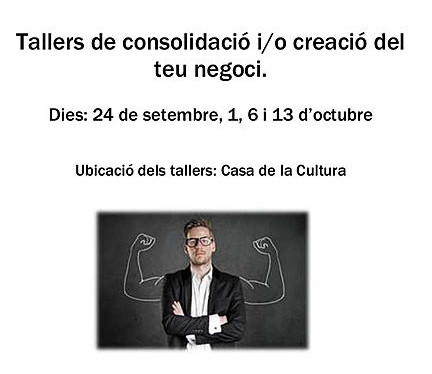 Tallers de consolidació i/o creació del teu negoci
