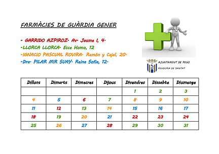 Farmacies de guardia gener 2016