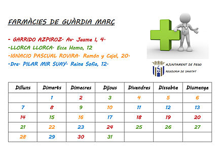 Farmacies de guardia març 2016