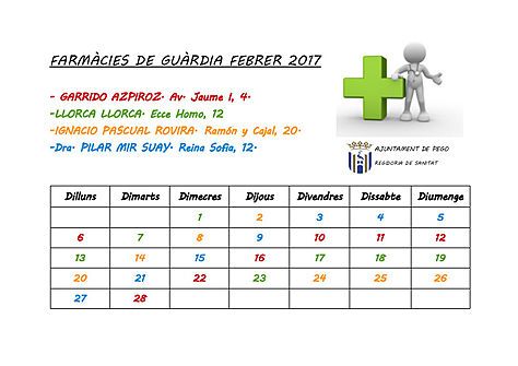 Farmacies de guardia febrer 2017