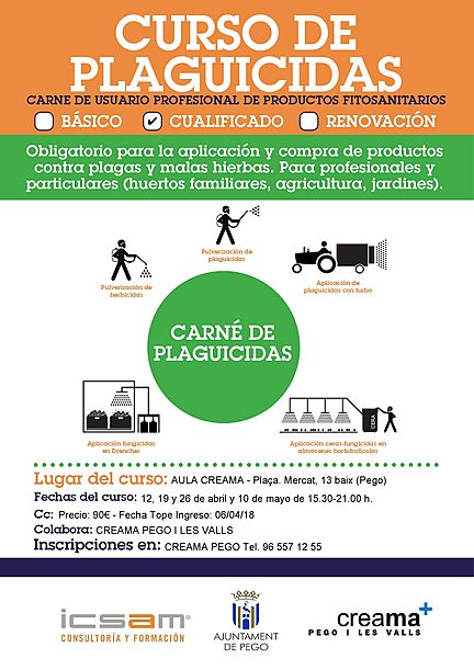 Curs de manipulador de plaguicides nivell qualificat