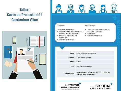 Taller cv i carta de presentació