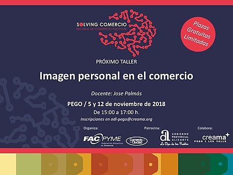 Cartell curs imatge personal per al comerç