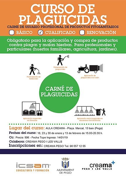 Curs de manipulador de plaguicides nivell basic